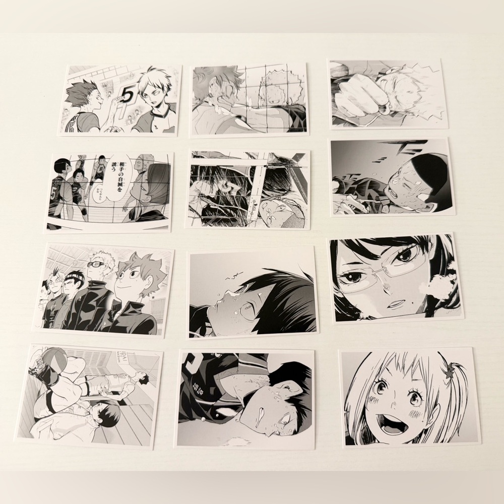 Anime official collectible manga cards haikyu haikyuu